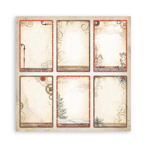 Stamperia Scrapbooking Pad 10 Sheets 12" x 12" - Gear Up for Christmas