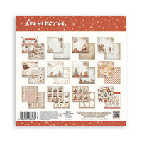 Stamperia Scrapbooking Pad 10 Sheets 12" x 12" - Gear Up for Christmas
