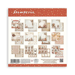 Stamperia Scrapbooking Pad 10 Sheets 12" x 12" - Gear Up for Christmas