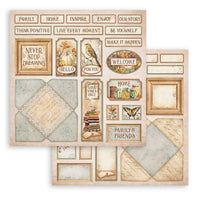 Stamperia Scrapbooking Pad 10 Sheets 12" x 12" - Golden Harmony
