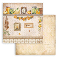 Stamperia Scrapbooking Pad 10 Sheets 12" x 12" - Golden Harmony
