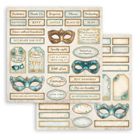 Stamperia Scrapbooking Pad 10 Sheets 12" x 12" - Masquerade
