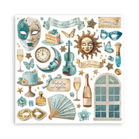 Stamperia Scrapbooking Pad 10 Sheets 12" x 12" - Masquerade
