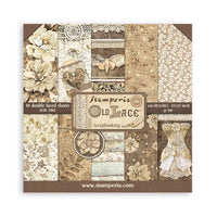 Stamperia Scrapbooking Pad 10 Sheets 12" x 12" - Old Lace
