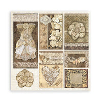 Stamperia Scrapbooking Pad 10 Sheets 12" x 12" - Old Lace
