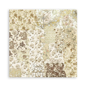 Stamperia Scrapbooking Pad 10 Sheets 12" x 12" - Old Lace