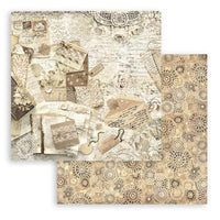 Stamperia Scrapbooking Pad 10 Sheets 12" x 12" - Old Lace
