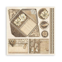 Stamperia Scrapbooking Pad 10 Sheets 12" x 12" - Old Lace
