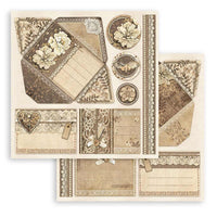 Stamperia Scrapbooking Pad 10 Sheets 12" x 12" - Old Lace
