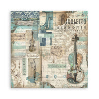 Stamperia Scrapbooking Pad 10 Sheets 12" x 12" - Music
