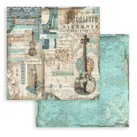 Stamperia Scrapbooking Pad 10 Sheets 12" x 12" - Music
