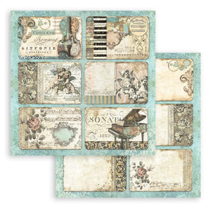 Stamperia Scrapbooking Pad 10 Sheets 12" x 12" - Music