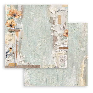 Stamperia Scrapbooking Small Pad 10 sheets cm 20.3X20.3 (8"X8") - Create Happiness Secret Diary