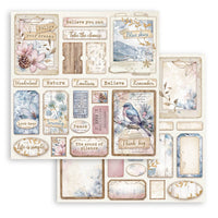 Stamperia Scrapbooking Small Pad 10 Sheets 8" x 8" - Dewdrops
