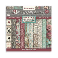 Stamperia Paper Pack 8" x 8" - Maxi Backgrounds - Master of Magic
