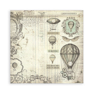 Stamperia Paper Pack 8" x 8" - Voyages Fantastiques