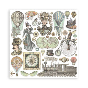 Stamperia Paper Pack 8" x 8" - Voyages Fantastiques