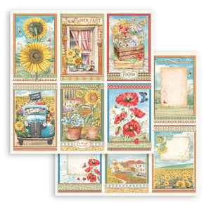 Stamperia Paper Pack 8" x 8" - Sunflower Art