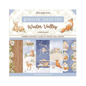 Stamperia Paper Pack 8" x 8" - Winter Valley