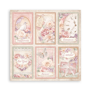 Stamperia Paper Pack 8" X 8" - Romance Forever