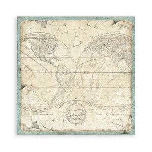 Stamperia Paper Pack 8" x 8" Backgrounds Selection - Voyages Fantastiques