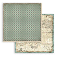 Stamperia Paper Pack 8" x 8" Backgrounds Selection - Voyages Fantastiques
