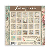 Stamperia Patterned Paper Pad 22 Sheets Cm 20,3X20,3 (8"X8") Single Face Brocante Antiques
