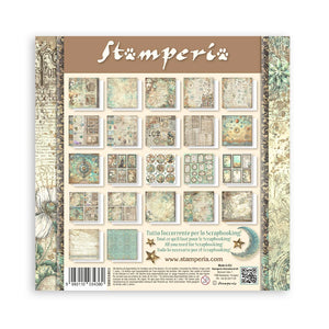 Stamperia Scrapbooking Pad 22 Sheets 8" x 8" Single Face - Fortune