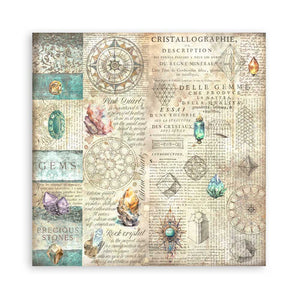 Stamperia Scrapbooking Pad 22 Sheets 8" x 8" Single Face - Fortune