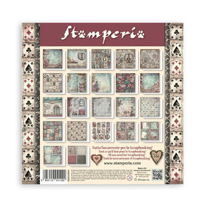 Stamperia Scrapbooking Pad 22 Sheets 8" x 8" Single Face - Master of Magic