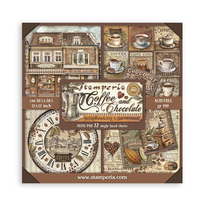 Stamperia Paper Pack 12" x 12" Single Face - Coffee and Chocolate