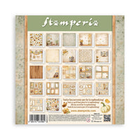 Stamperia Scrapbooking Pad 22 Sheets 12" x 12" Single Face - Golden Harmony
