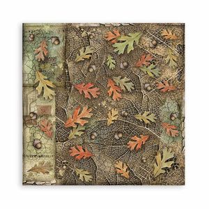 Stamperia Scrapbooking Pad 22 Sheets 12" x 12" Single Face - Forest