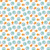 Echo Park 12" x 12" Patterned Paper - Pets - Fish Friends
