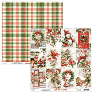 Mintay Patterned Paper 12"x12" - Holly Jolly 06
