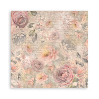 Stamperia Pack 4 Sheets Fabric 30x30cm - Shabby Rose
