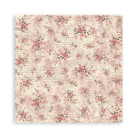 Stamperia Pack 4 Sheets Fabric 30x30cm - Shabby Rose
