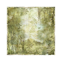 Stamperia Pack 4 Sheets Fabric 30x30cm - Forest