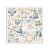 Stamperia Stickers 165x165mm 4 sheets - Timeless
