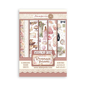 Stamperia Washi pad 8 sheets A5 - Romance Forever