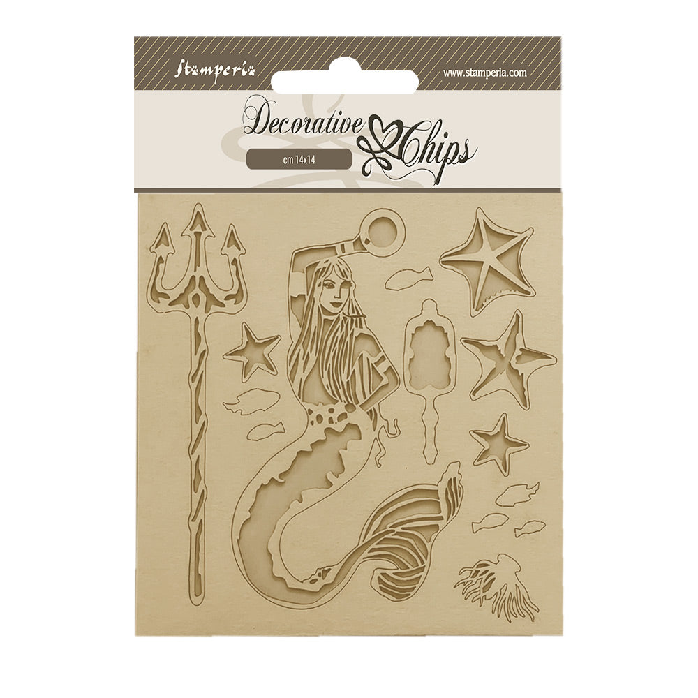 Stamperia Chips - Songs of the Sea: Mermaid