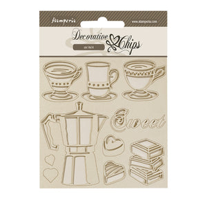 Stamperia Chips - Coffee and Chocolate Moka