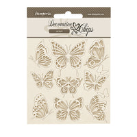 Stamperia Decorative Chips 14 x 14cm - Lavender - Butterflies