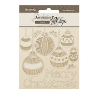 Stamperia Decorative Chips cm 14 x 14 - The Nutcracker - Merry Christmas Balls