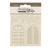 Stamperia Decorative Chips 14x14cm - Golden Harmony - Windows