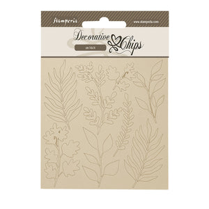 Stamperia Decorative Chips 14x14cm - Forest - Leaves