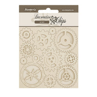 Stamperia Decorative Chips 14x14cm - Alterego - Gears and Compass