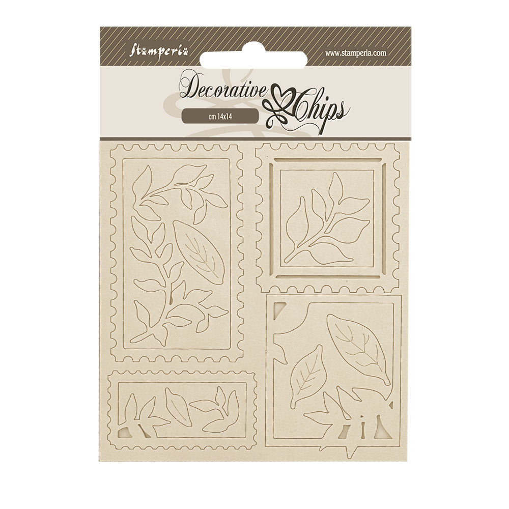 Stamperia Decorative Chips 14x14cm - Dewdrops - Stamps