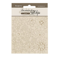 Stamperia Decorative Chips 14x14cm - Dewdrops - Snowflakes