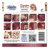 3 Quarter Designs Paper Pack 6" x 6" - Sugarplum Wreaths